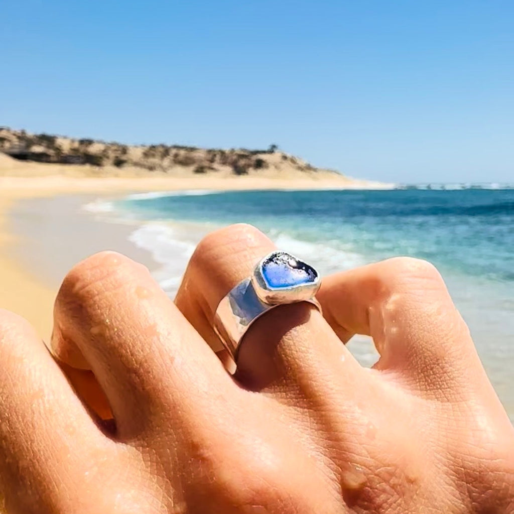 The Cove Ring, Cobolt Blue - Size 7