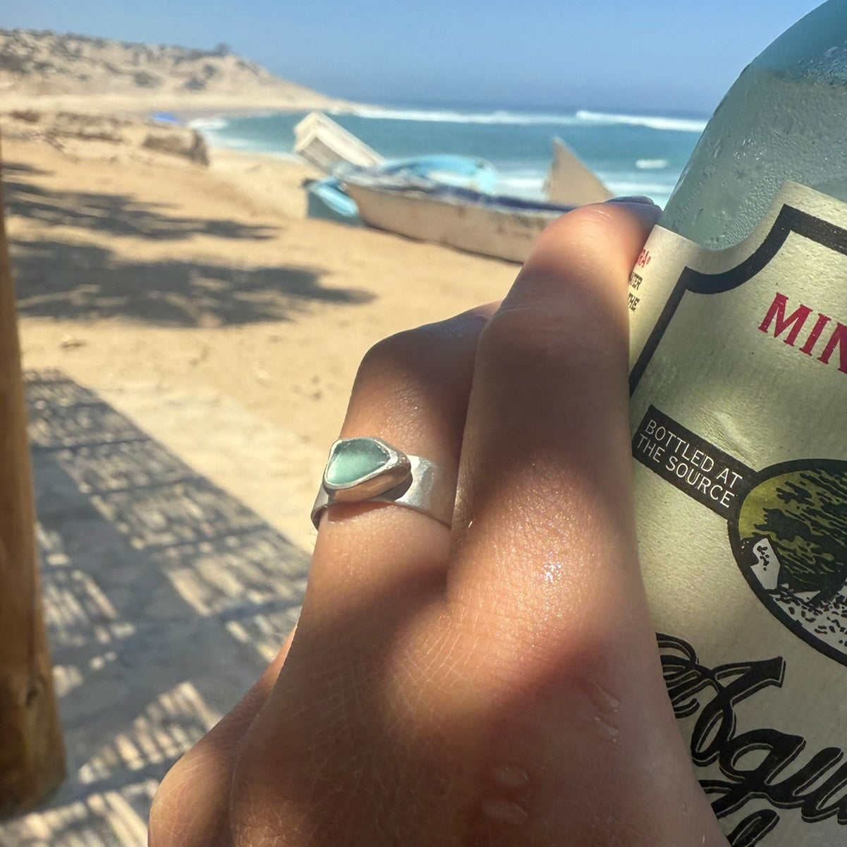 The Cove Ring, Seafoam - Size 8