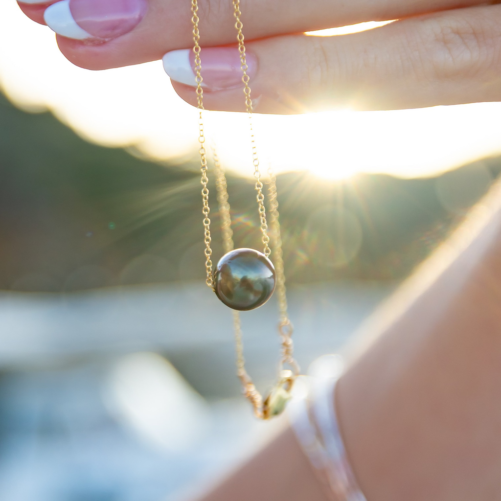The Golden Hour, Tahitian Pearl Necklace