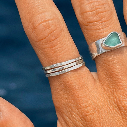 Low Tide Stacker Ring - Sterling Silver 3-Pack