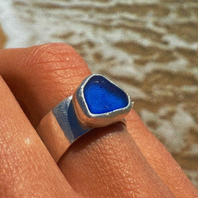 The Cove Ring, Cobolt Blue - Size 7