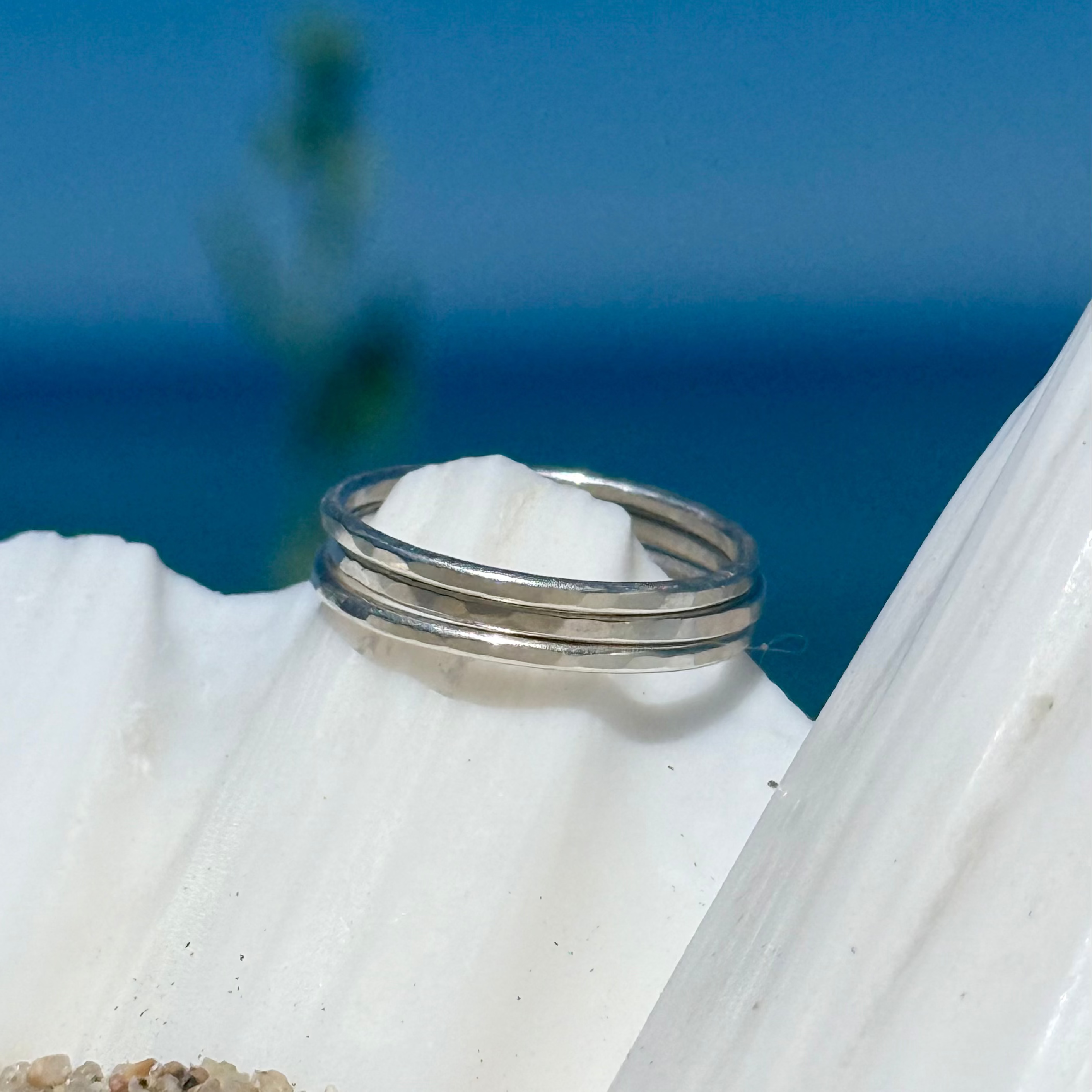 Low Tide Stacker Ring - Sterling Silver 3-Pack