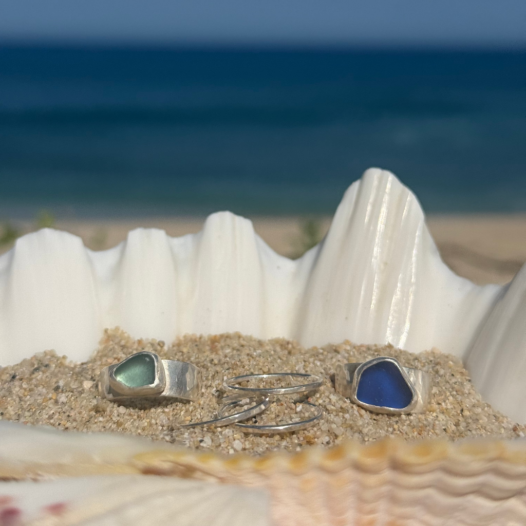 The Cove Ring, Seafoam - Size 8