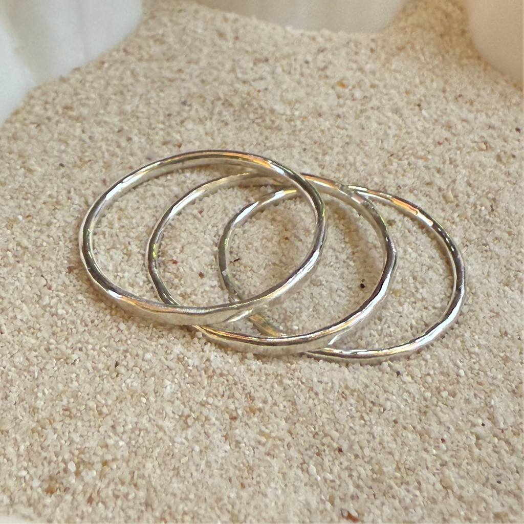 Low Tide Stacker Ring - Sterling Silver 3-Pack