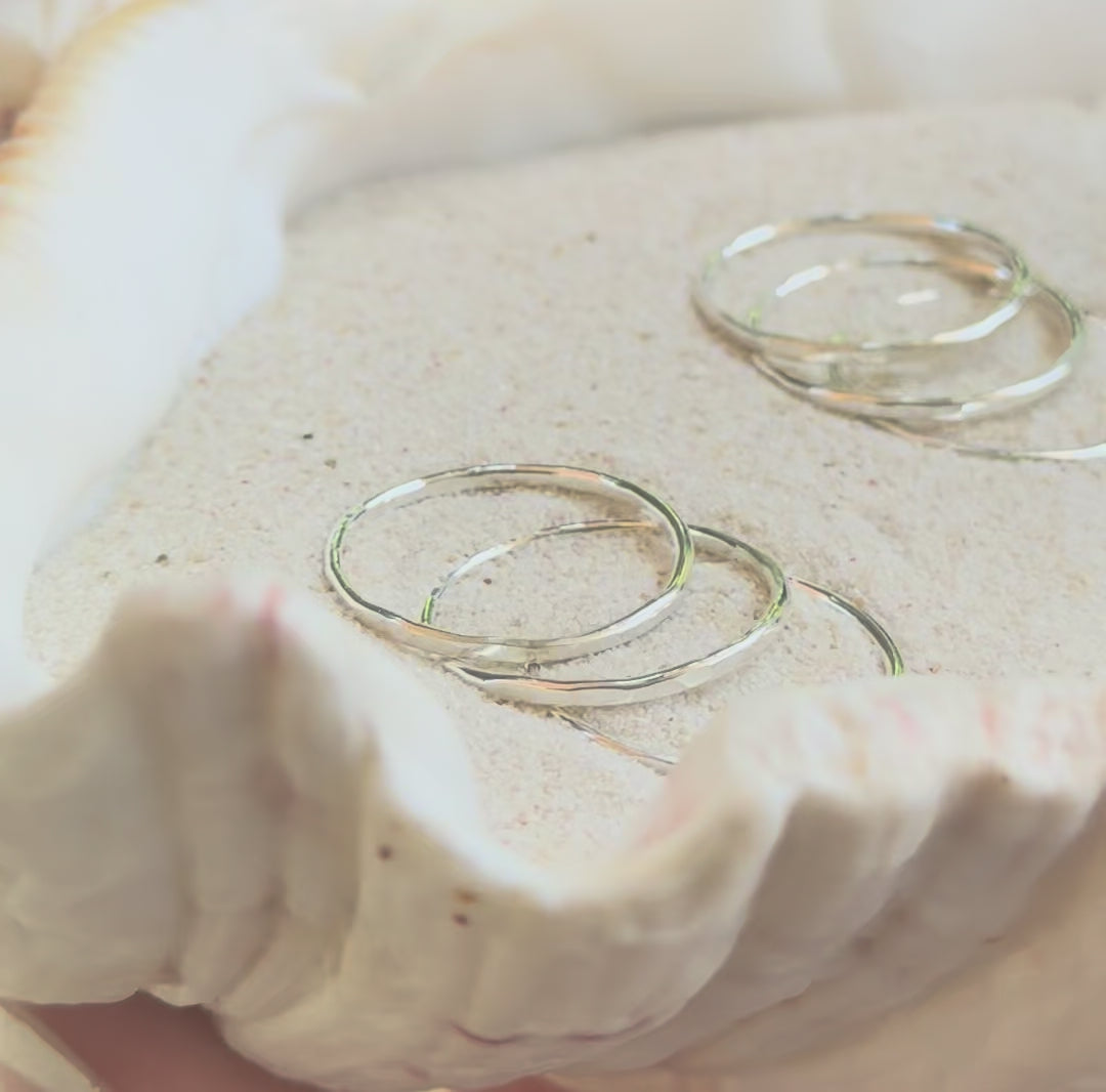 Low Tide Stacker Ring - Sterling Silver 3-Pack