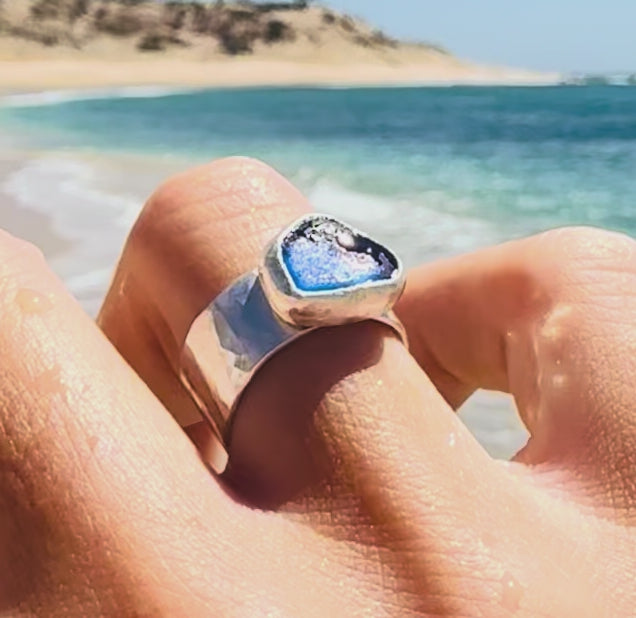 The Cove Ring, Cobolt Blue - Size 7